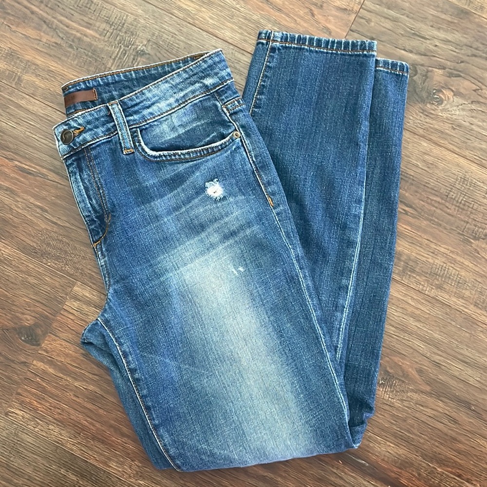 Women’s Distressed Joe’s Jeans The Highwater Blue Denim Skinny Jeans Size 28
